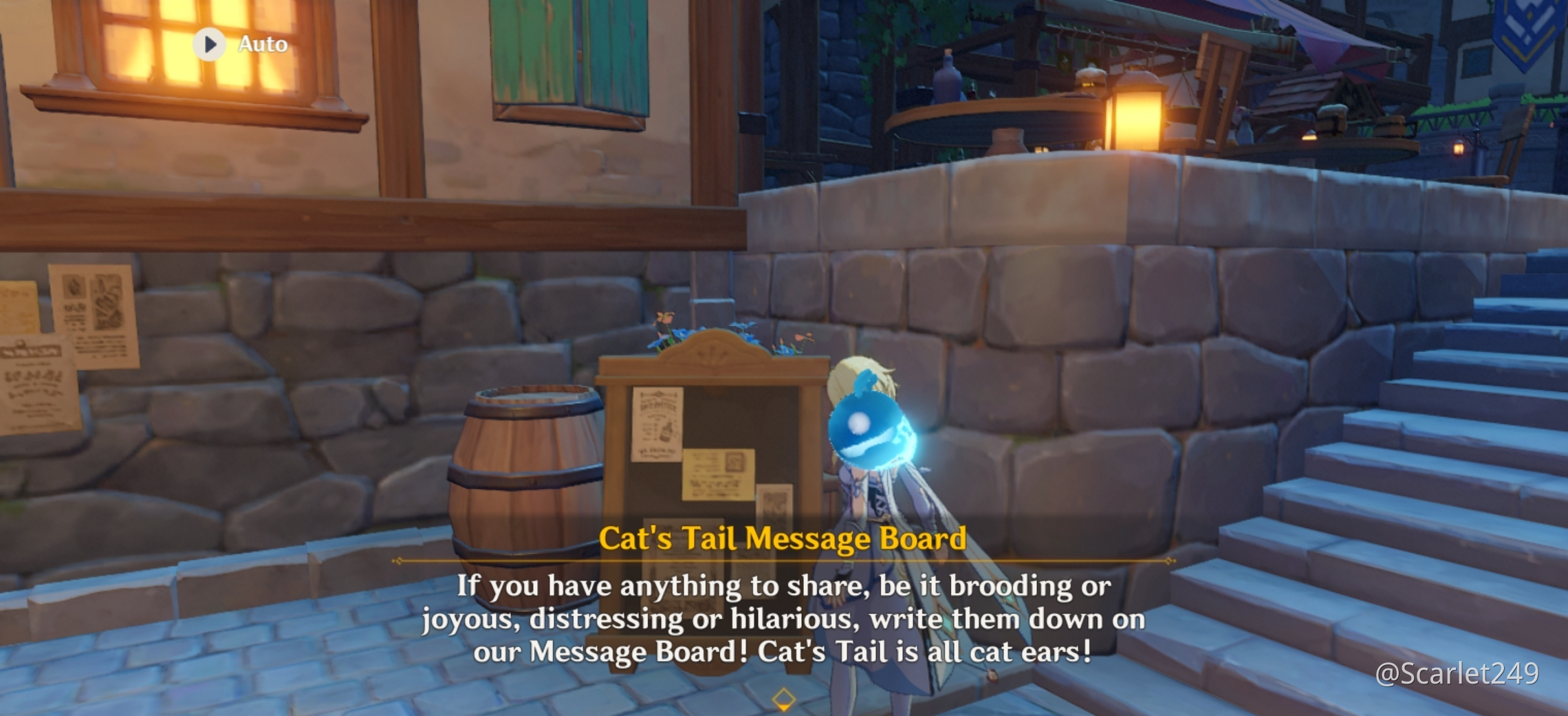 So I was reading the Cat's Tail Message Board and... Genshin Impact