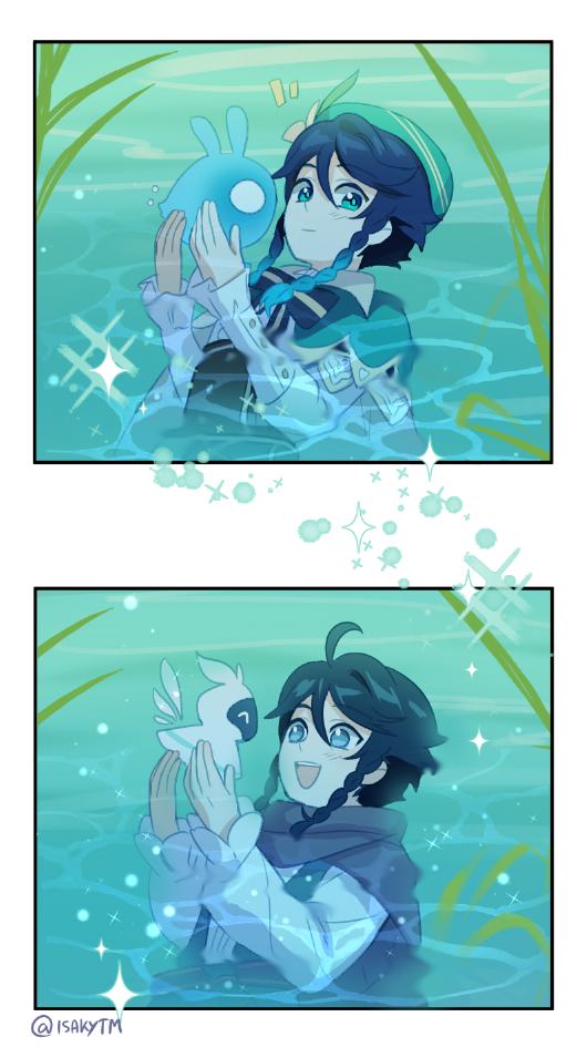 Venti and Seelie mini comic Genshin Impact Official Community