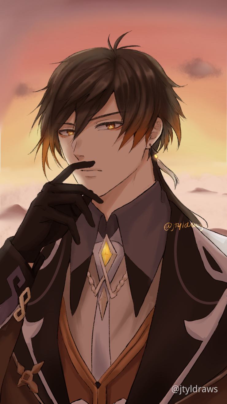 Zhongli Fan Art Genshin Impact Official Community