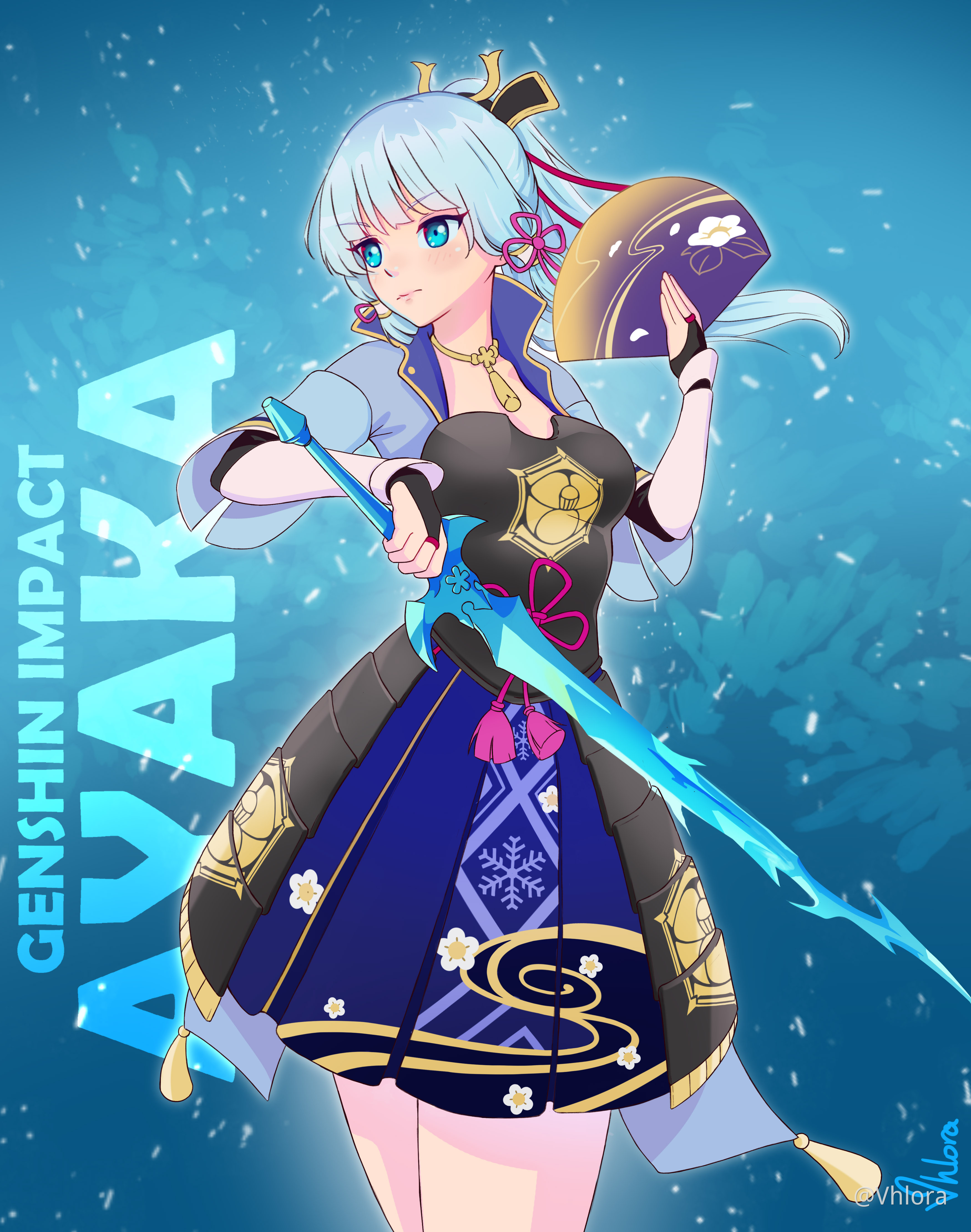 Ayaka Fanart Genshin Impact Official Community