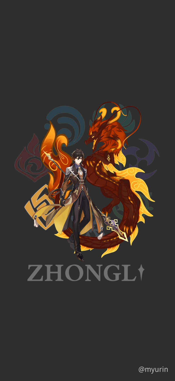 Wallpaper Zhongli Genshin Impact Official Community