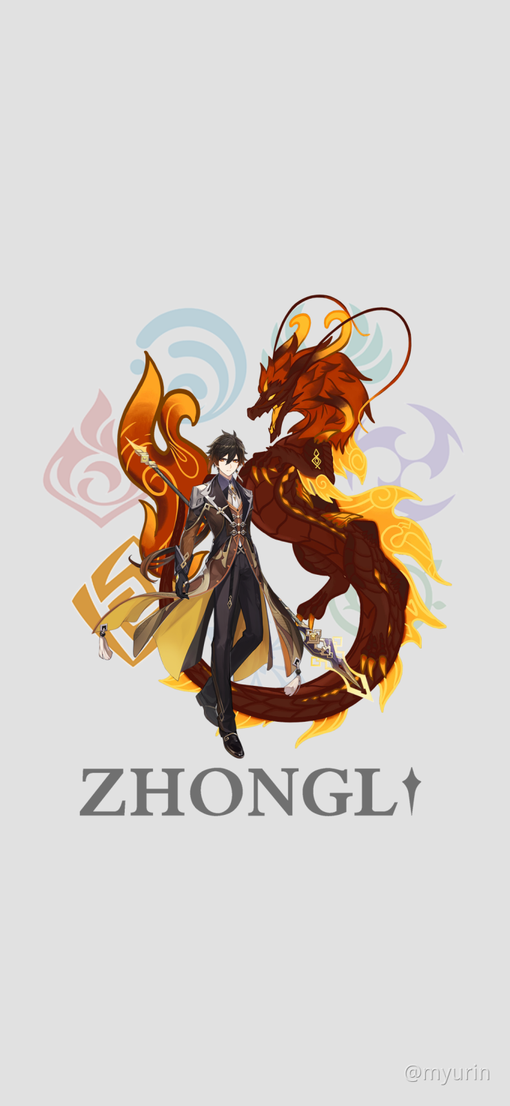 Wallpaper Zhongli Genshin Impact Official Community