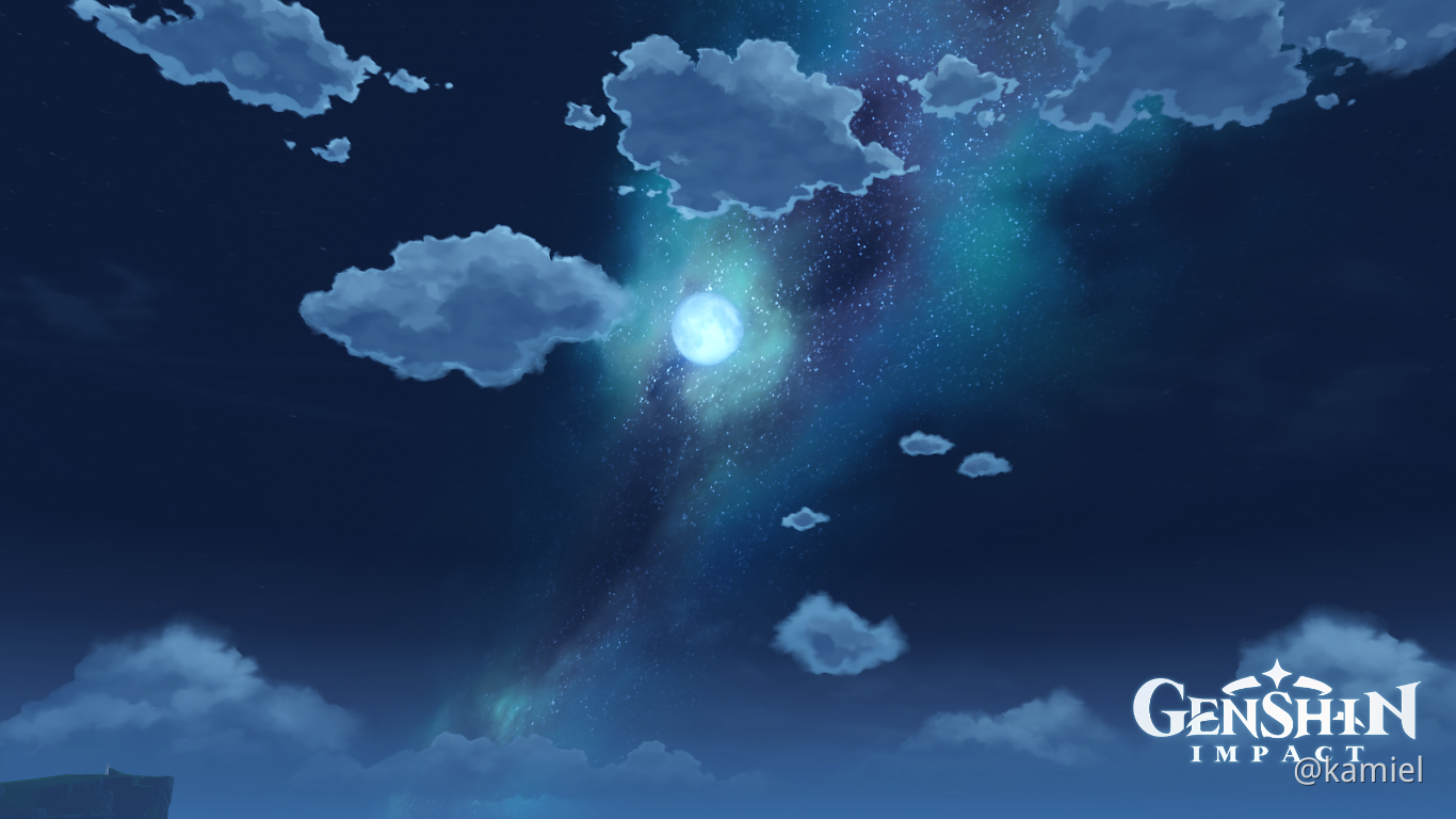 the sky is very pretty Genshin Impact | HoYoLAB