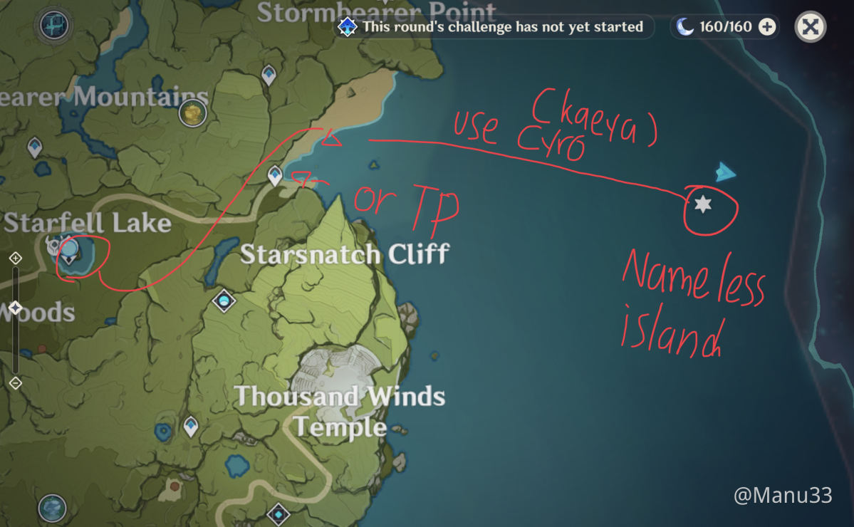 Nameless Island Achievement Map Location Genshin Impact Official Community