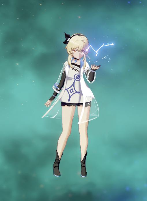 Casual Wear Lumine Skin Edited By U Rowletli Genshin Impact Official Community
