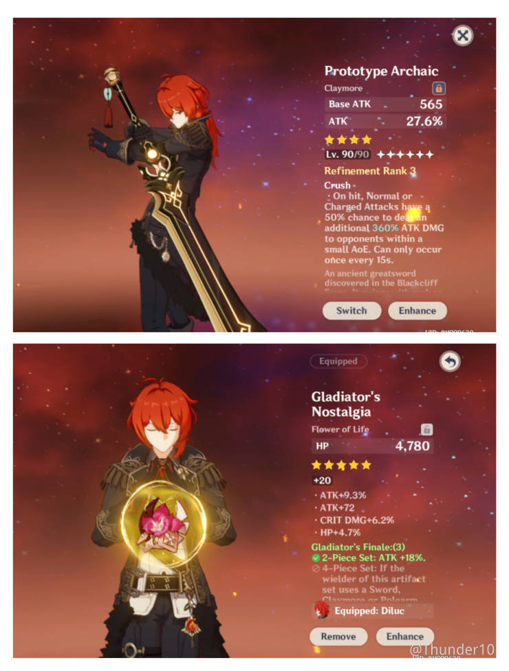 My Diluc F2p Build Hope It Helps You Out Player Community