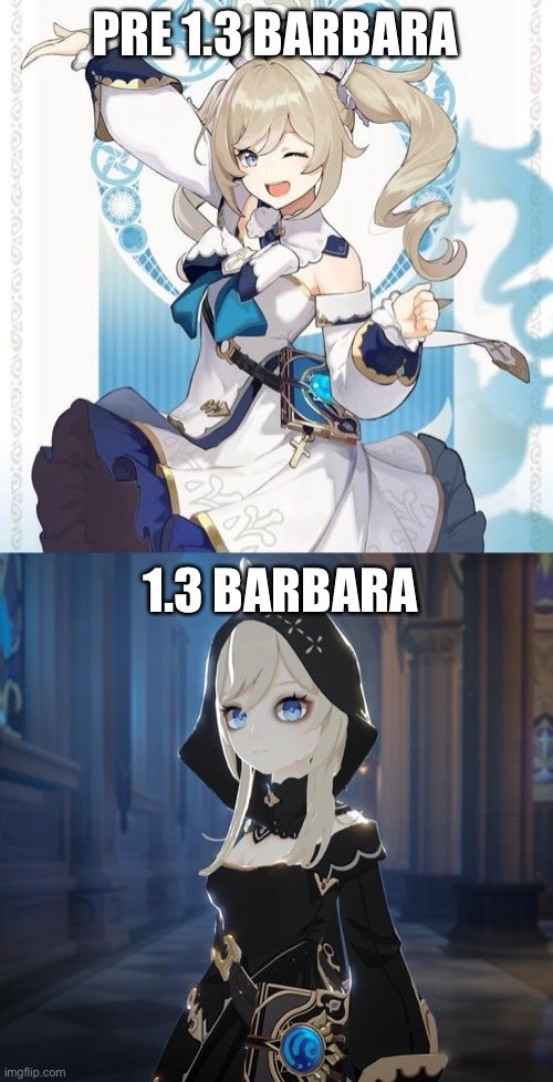 Barbara Gigachad Meme Template : r/Genshin_Memepact