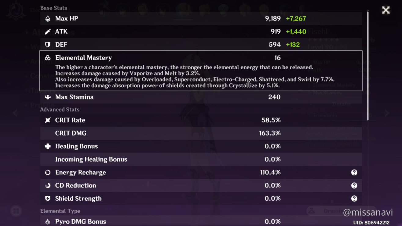 Fischl Oz S Dmg Based On Crit Dmg Or Atk Genshin Impact Official Community