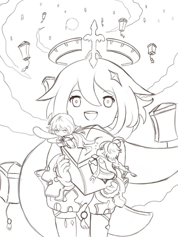 A Sea of Lights - Fan Art Event - 'Sea of Painmon' - miHoYo ...