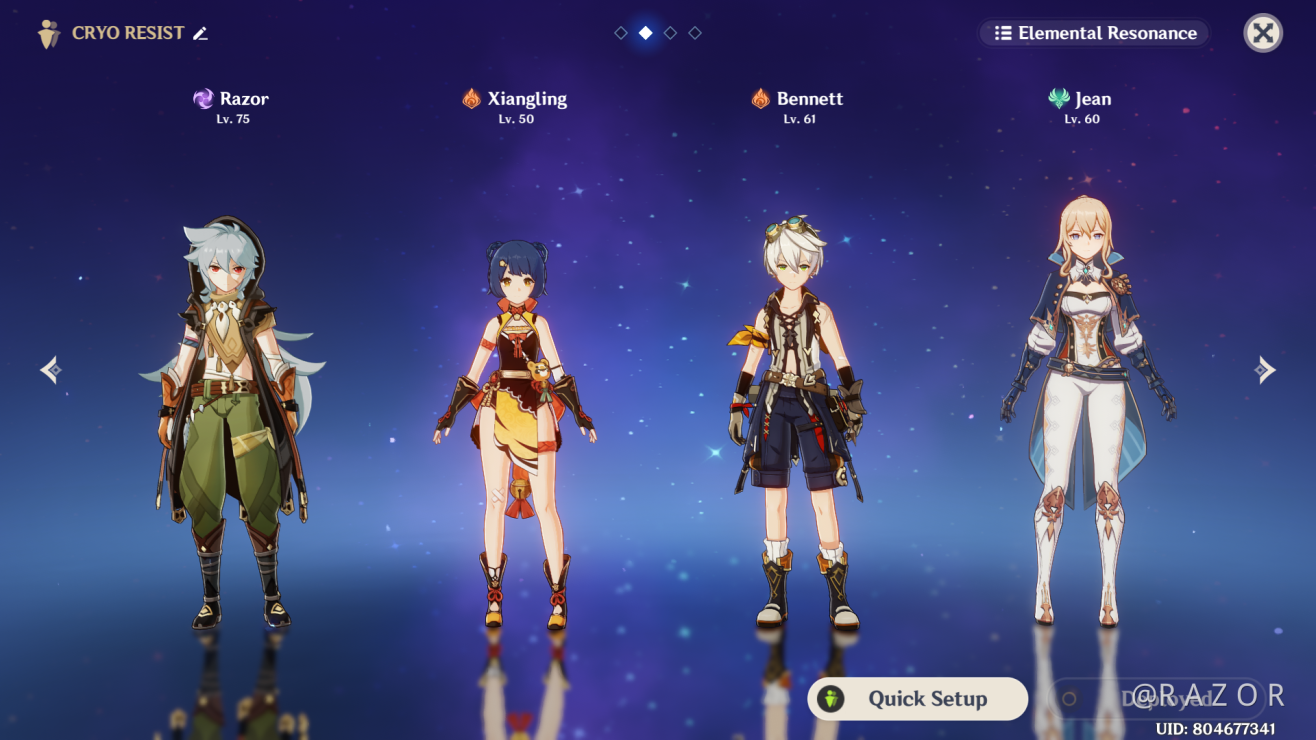 Razor Dps Party Genshin Impact Official Community