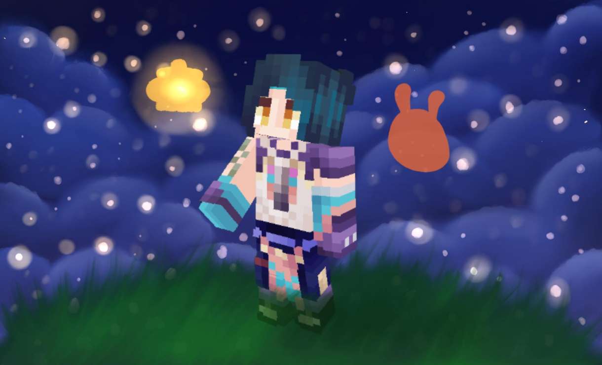 A Sea Of Lights Best Buddies Genshin Impact Official Community