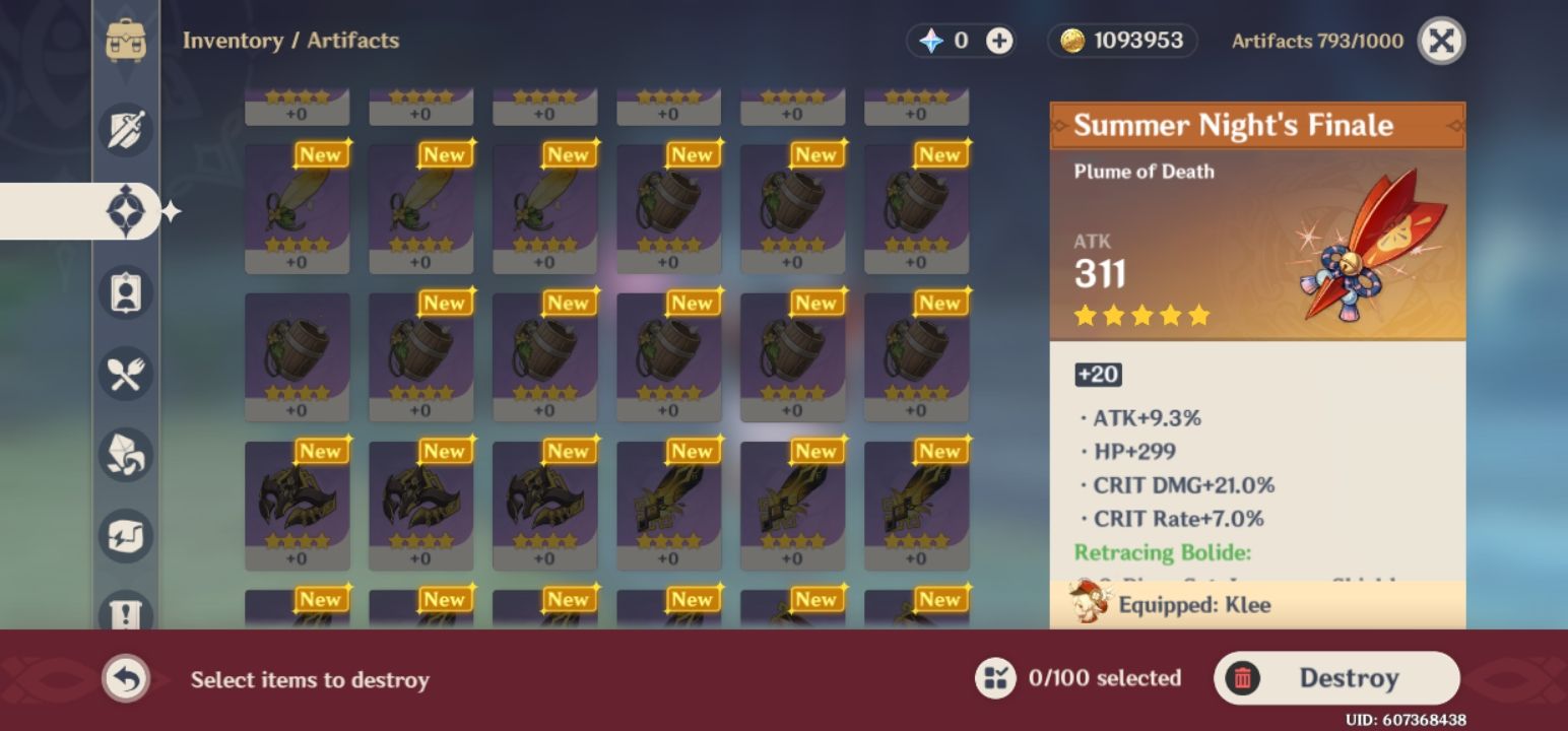 Artifact Limit What To Do Genshin Impact Official Community