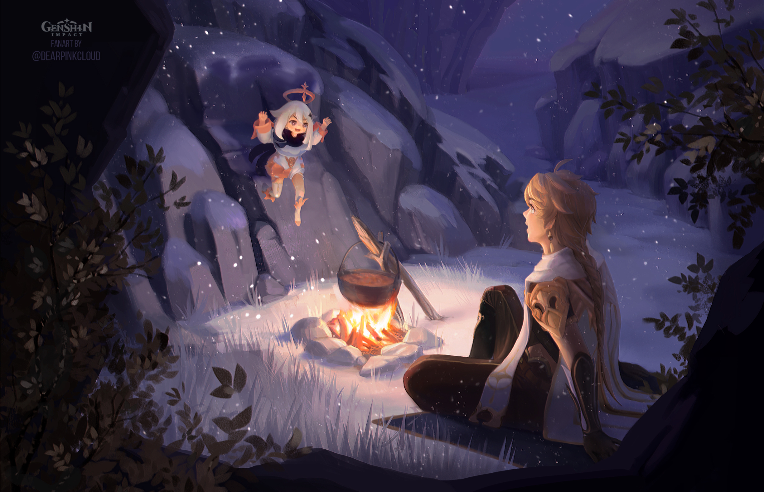 Paimon's winter story! Genshin Impact HoYoLAB