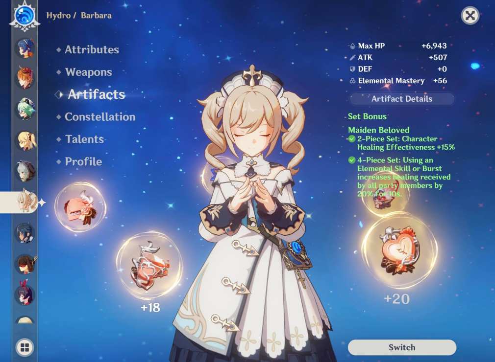 Dps Barbara Genshin Impact Official Community