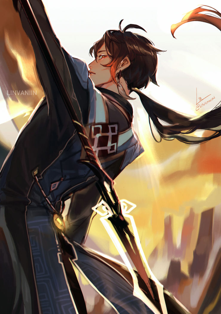 Zhongli Fanart Genshin Impact Official Community