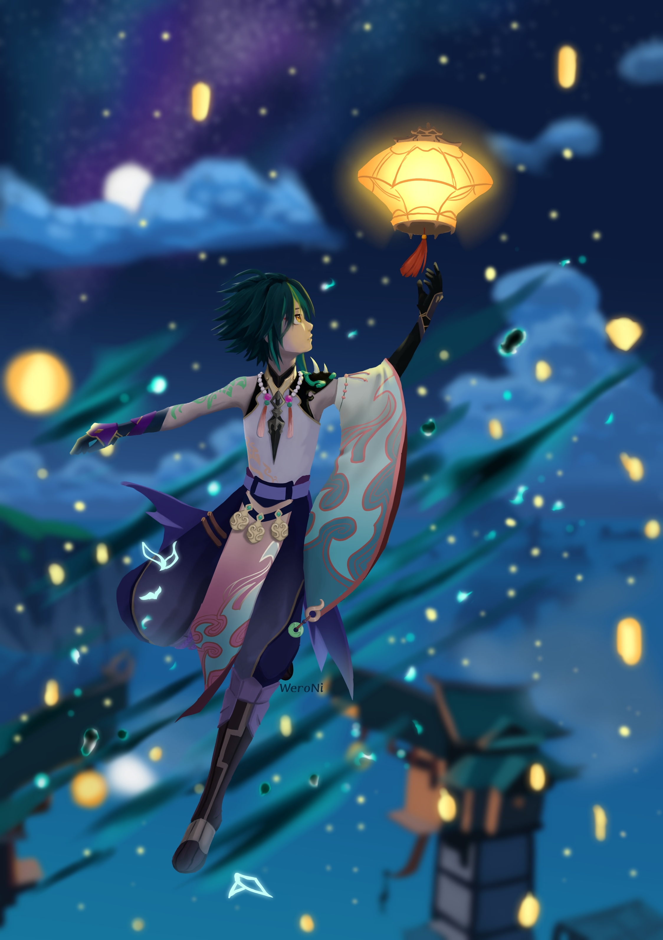 A Sea of Lights - Fly with Lanterns Genshin Impact | HoYoLAB