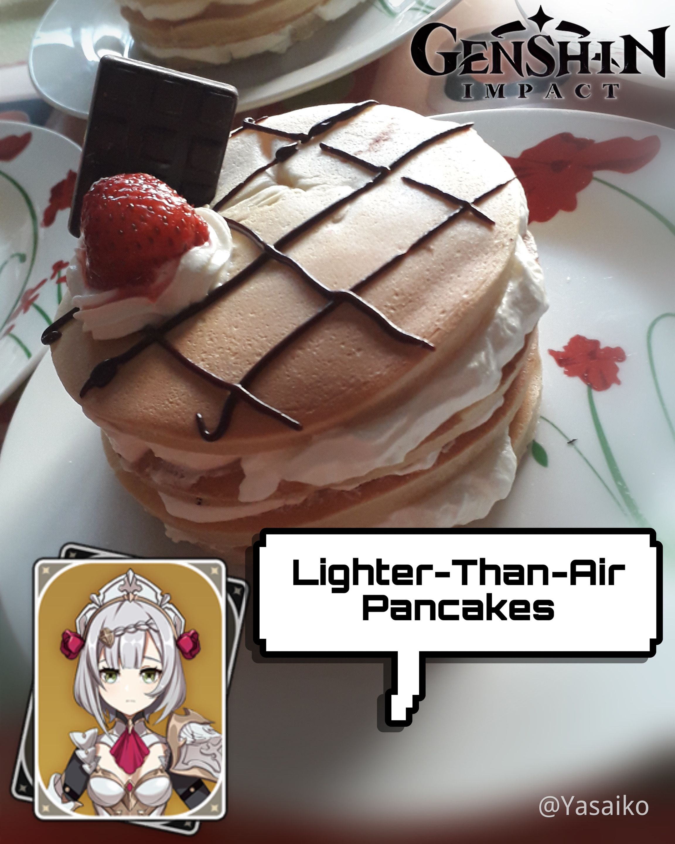 LighterThanAir Pancakes (with the recipe !) Genshin Impact HoYoLAB