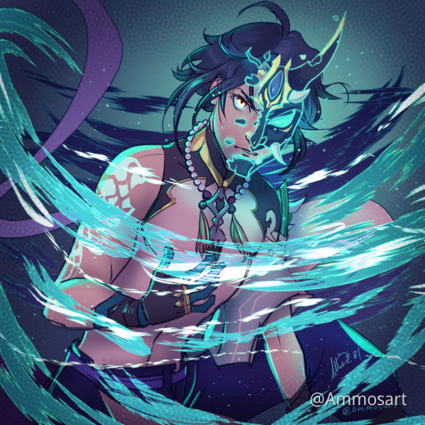 Xiao fanart - Genshin Impact - Official Community