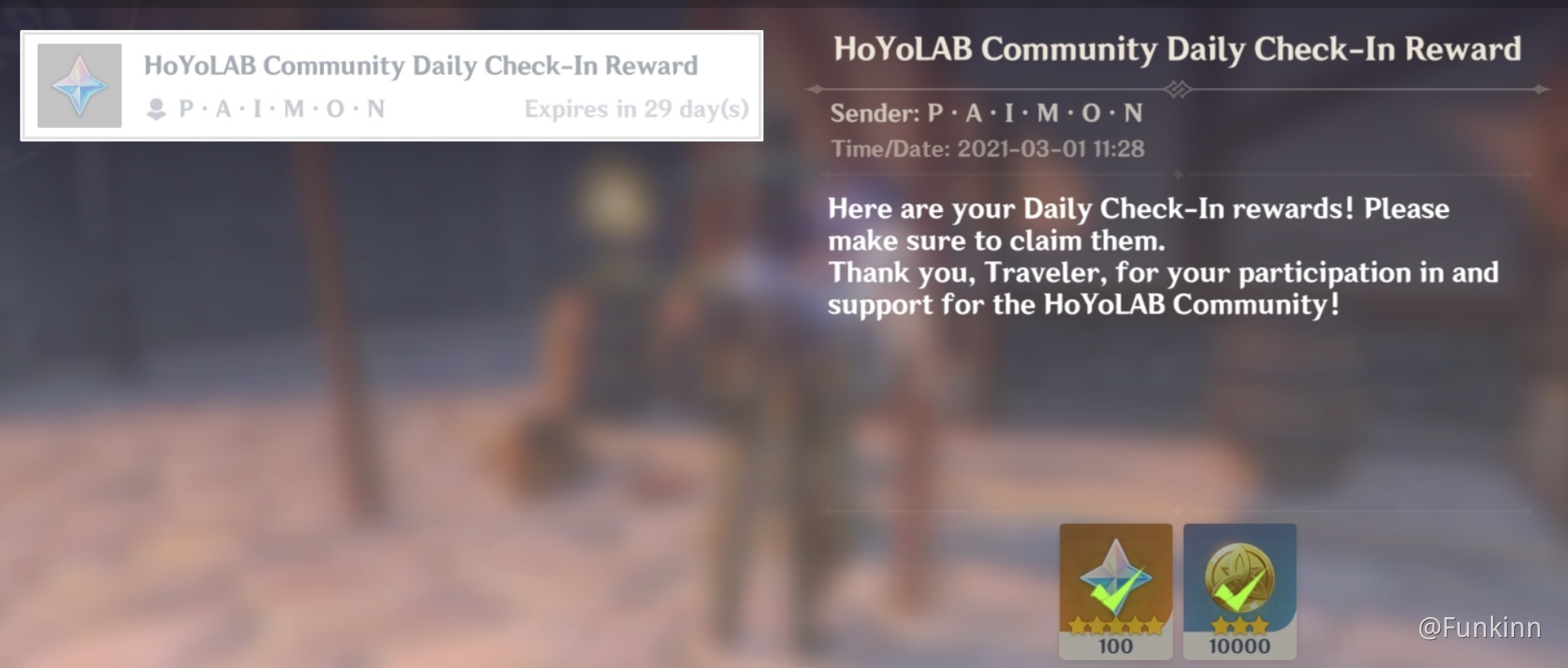 HoYoLAB Daily Check In: How to get free Primogems and more