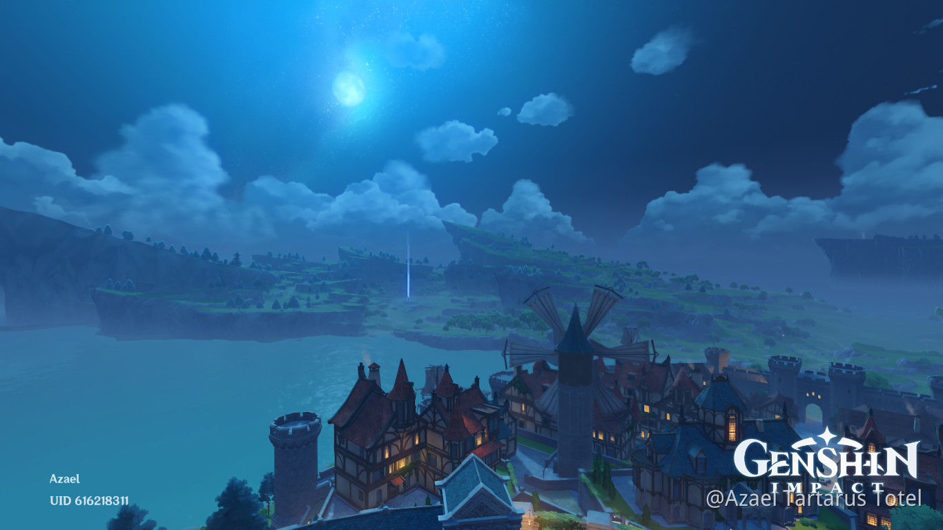 Que bella es la luna. Genshin Impact HoYoLAB