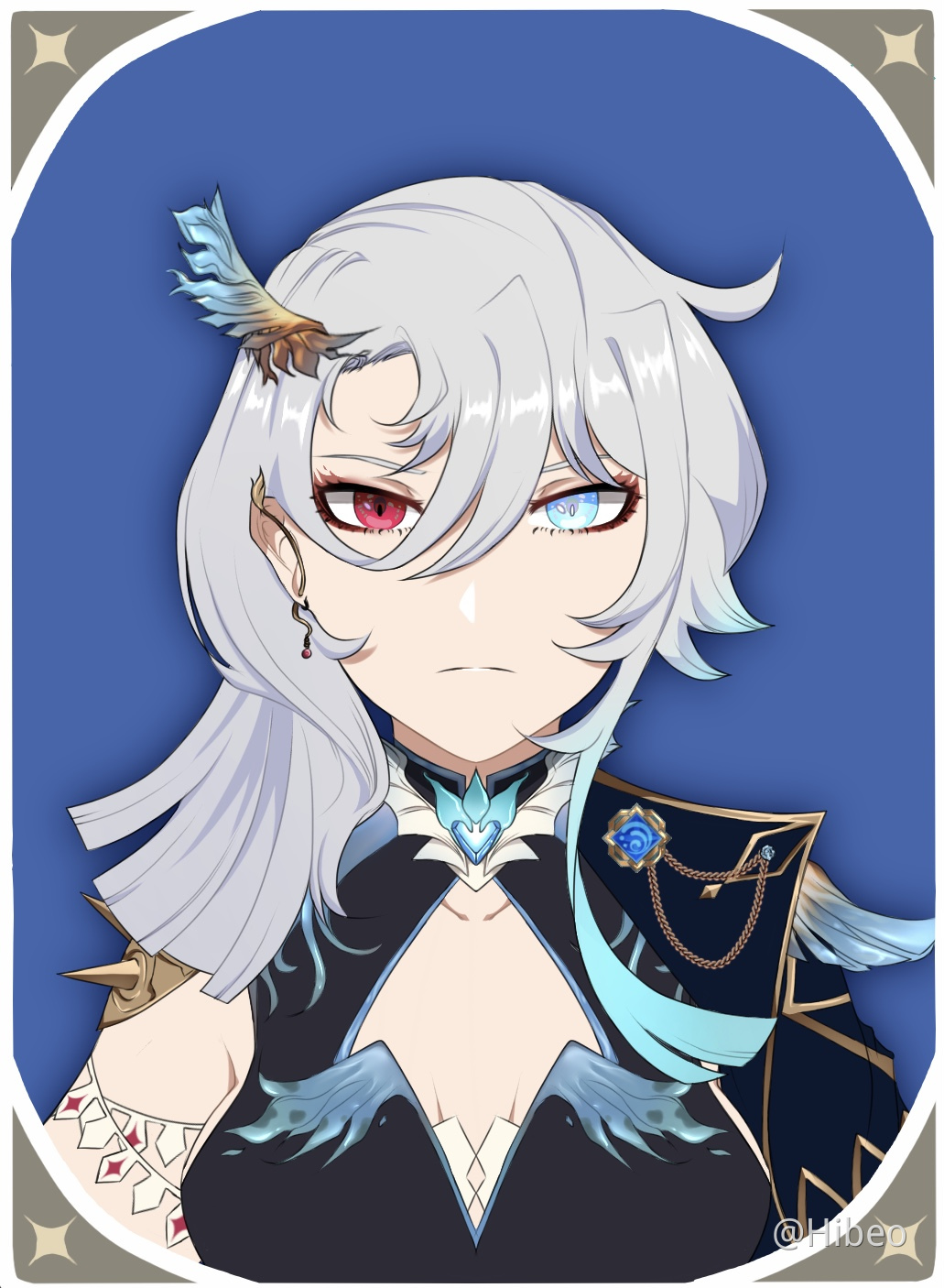 Drew My Oc Her Name Is Tanwen 5 Hydro Claymore User Genshin Impact Official Community