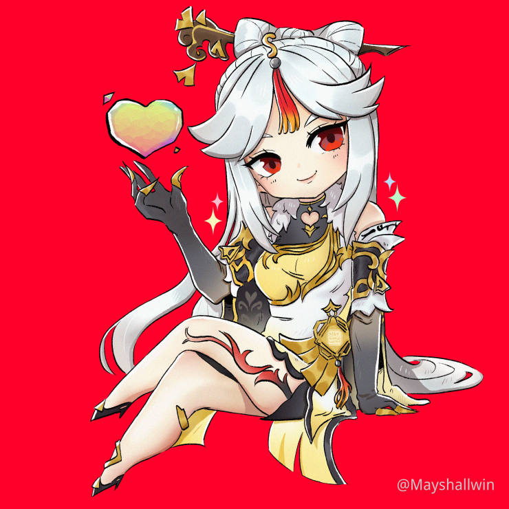 ningguang genshin impact chibi