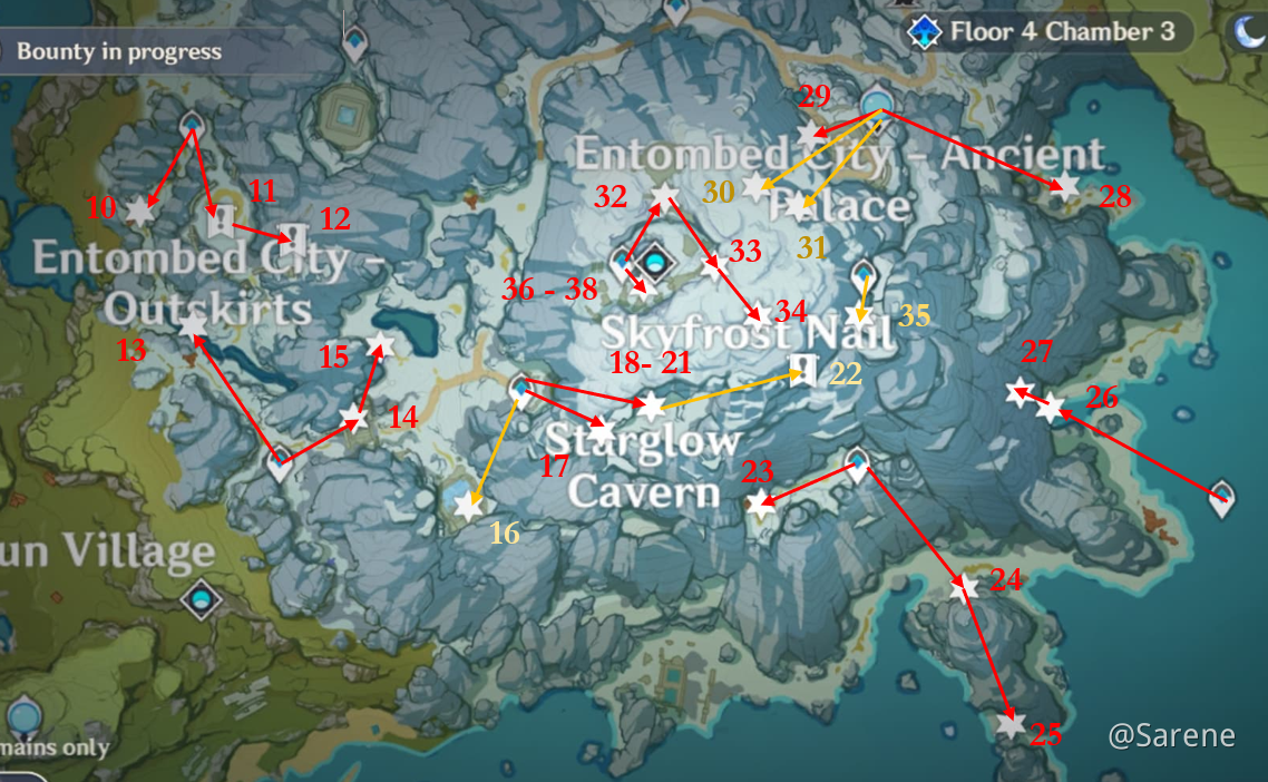 Mondstadt Region Puzzles, Secrets, and Hidden Chests