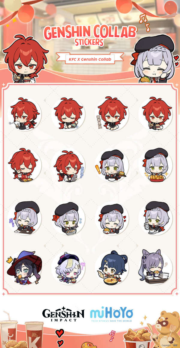 New Kfc X Genshin Collab Emoji Pack Genshin Impact Genshin Impact Official Community New Kfc X Genshin Collab Emoji Pack Genshin Impact Genshin Impact Official Community
