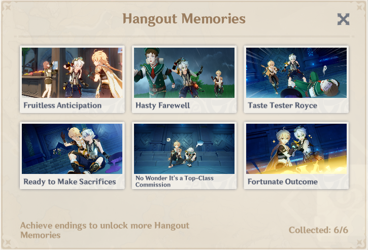 V1 4 Guide Hangout Event Guide Bennett All Ending 3 New Achievements Genshin Impact Official Community
