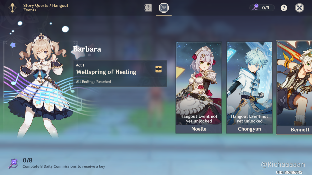 V1 4 Guide Hangout Event Guide Barbara 3 Achievement Genshin Impact Official Community