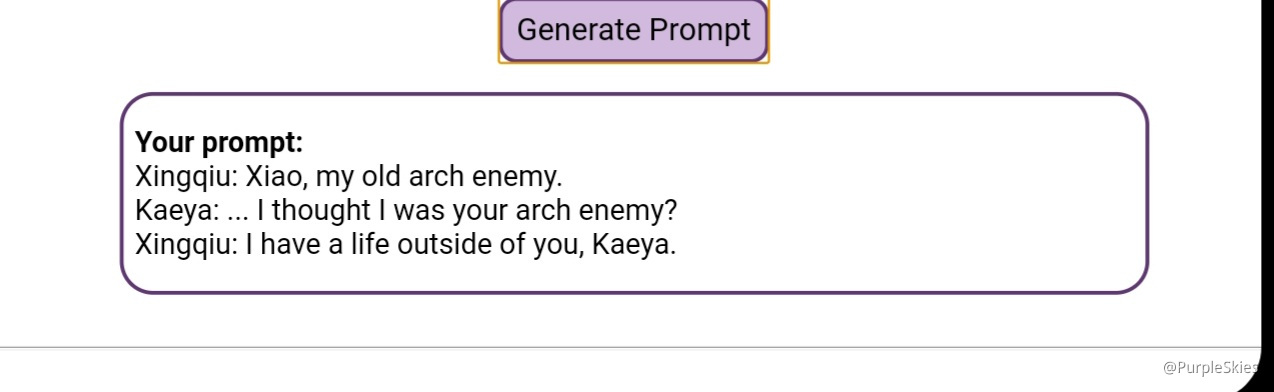 Danganronpa Prompt Generator