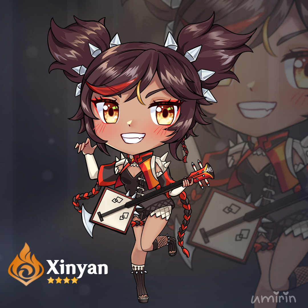 My chibi fanart of Xinyan Genshin Impact | HoYoLAB