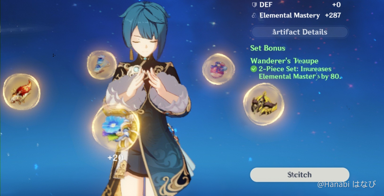 Xingqiu's artifacts Genshin Impact HoYoLAB