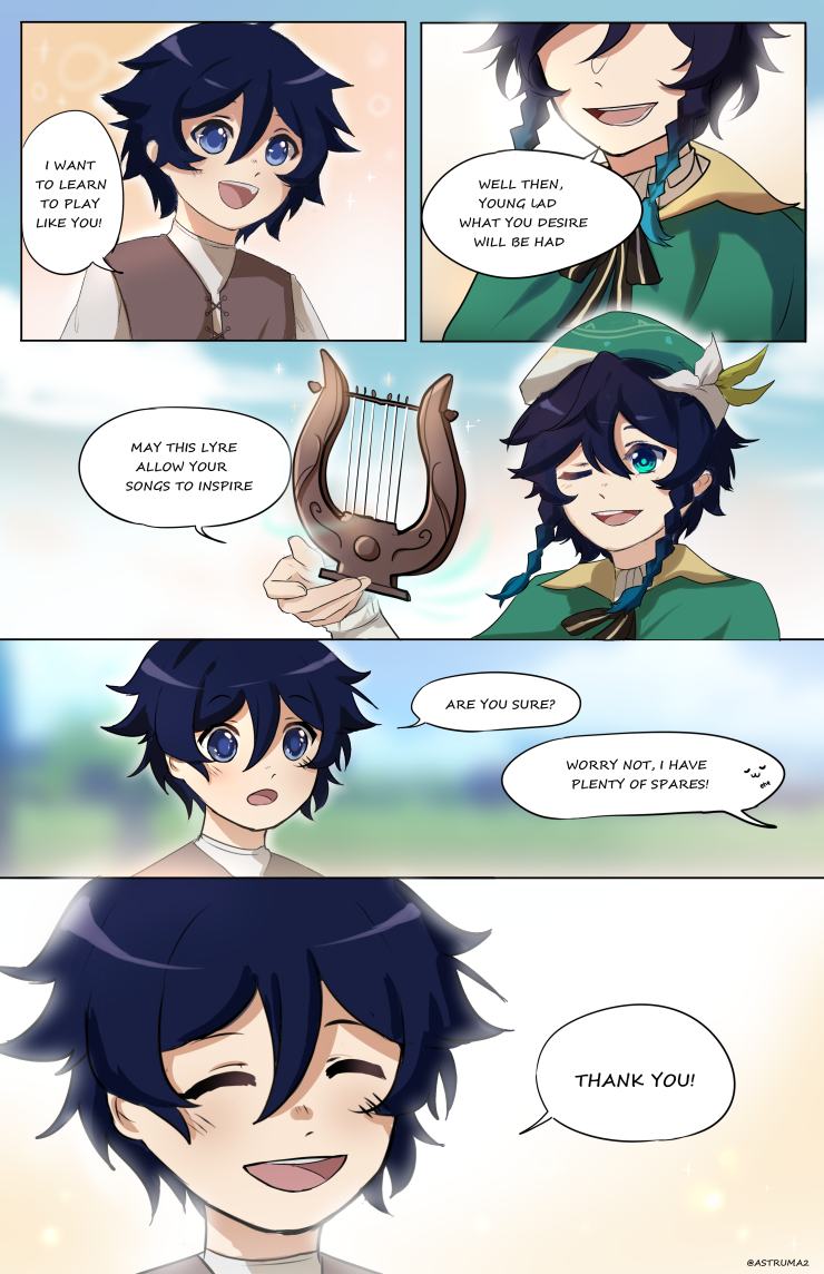 Venti Comic A Familiar face in a different time Genshin Impact