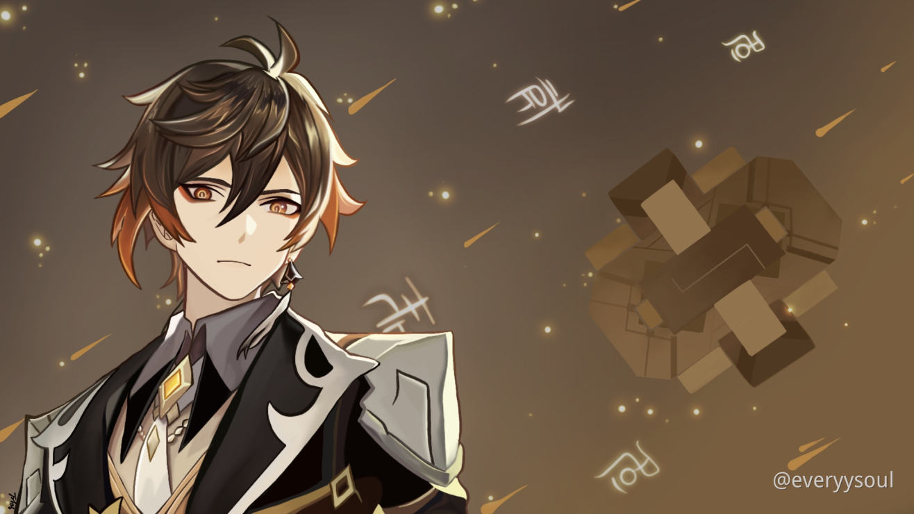 Zhongli Fanart Please Take A Look Genshin Impact Official Community