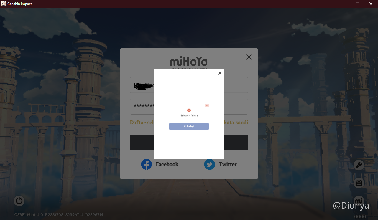 Please Help Me I Can t Login Into My Acc Genshin Impact HoYoLAB
