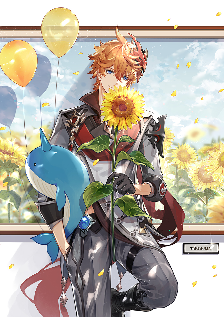 Tartaglia Sunflower Genshin Impact HoYoLAB