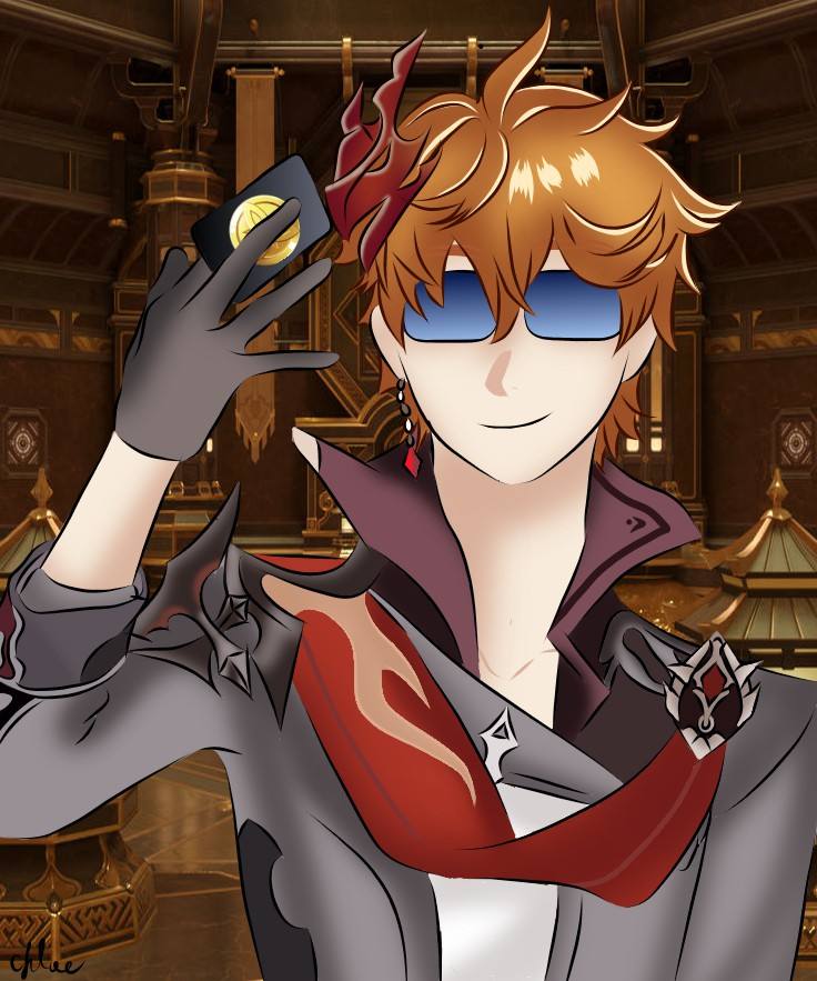The Richest Man In Teyvat Childe Tartaglia And Also The Walking Wallet Of Mr Zhongli Genshin Impact Official Community