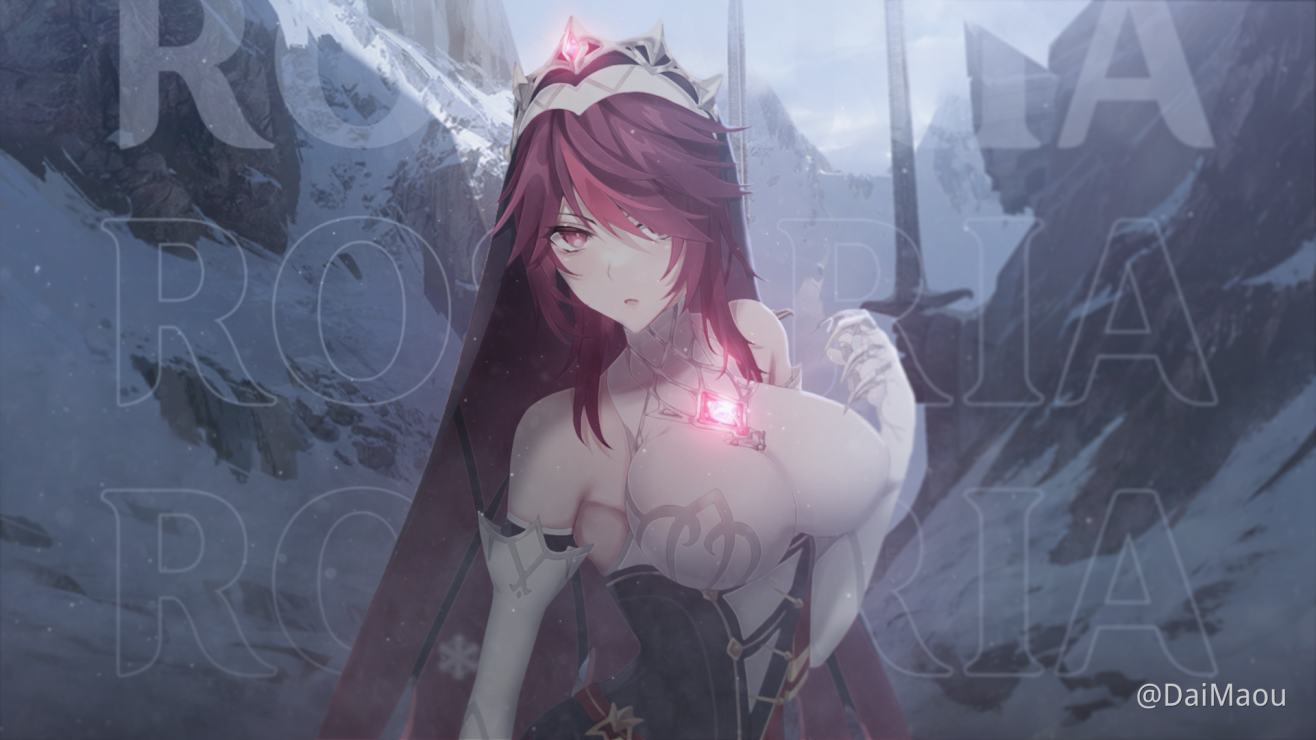 I Made A Rosaria Animated Wallpaper Genshin Impact Official Community