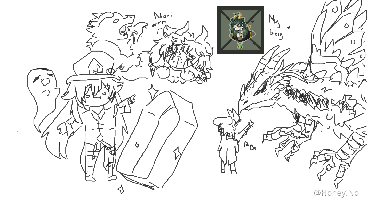 doodles and my Genshin oc Genshin Impact | HoYoLAB