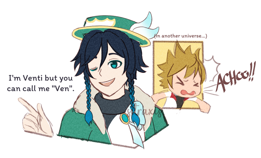 I made the Kingdom Hearts AU for this one joke. Genshin Impact HoYoLAB