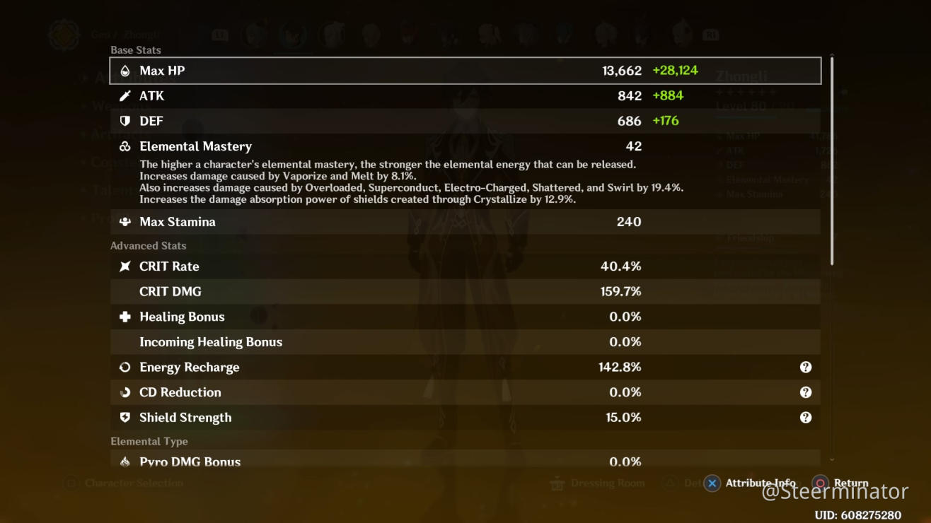 How Important Is Crit Rate For Zhongli S Burst Genshin Impact Official Community