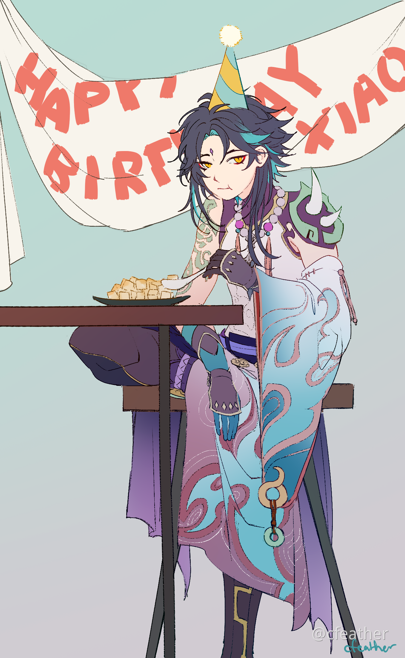 happy birthday xiao Genshin Impact HoYoLAB