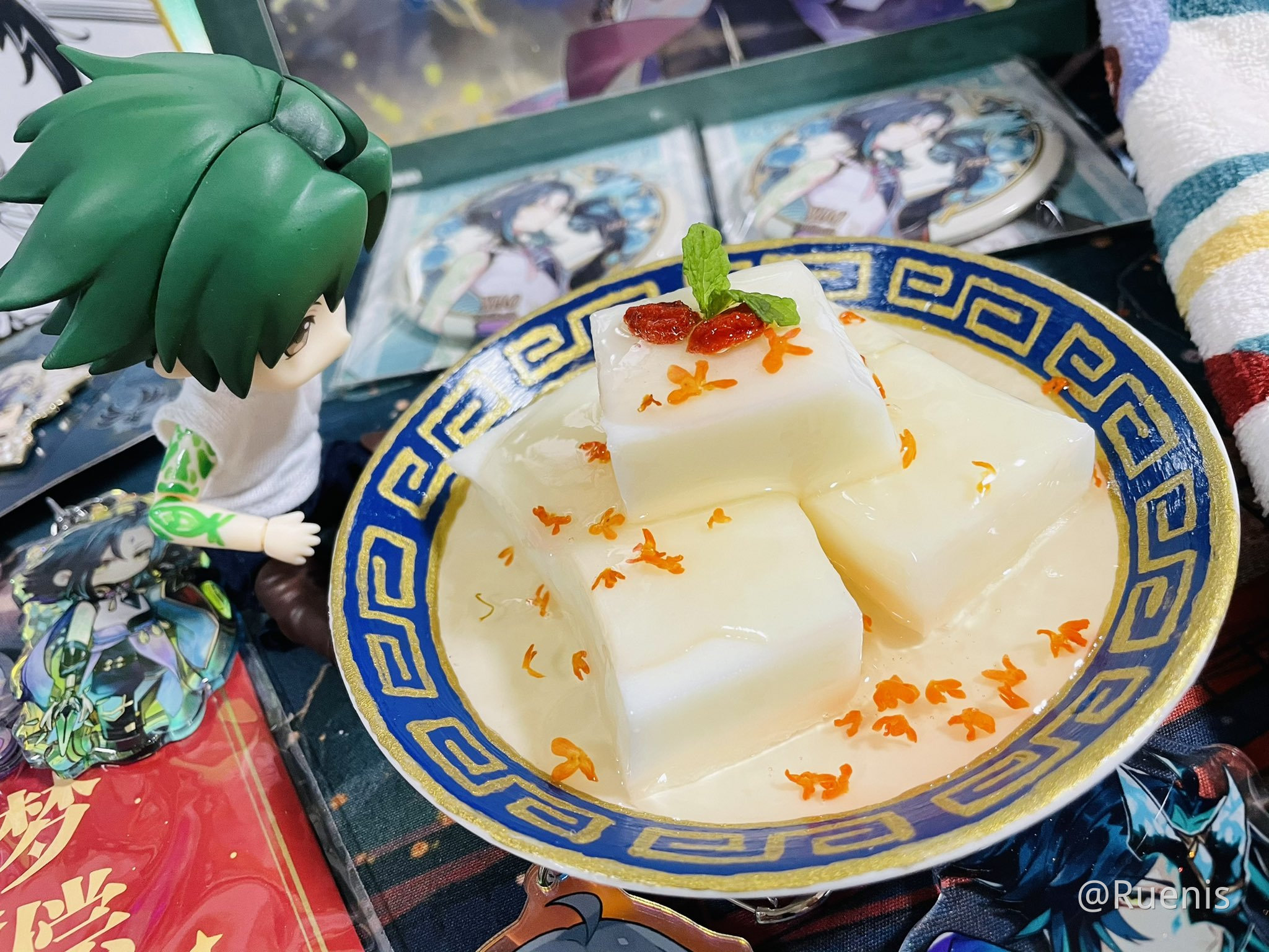 Made Almond Tofu for Xiao! Genshin Impact HoYoLAB
