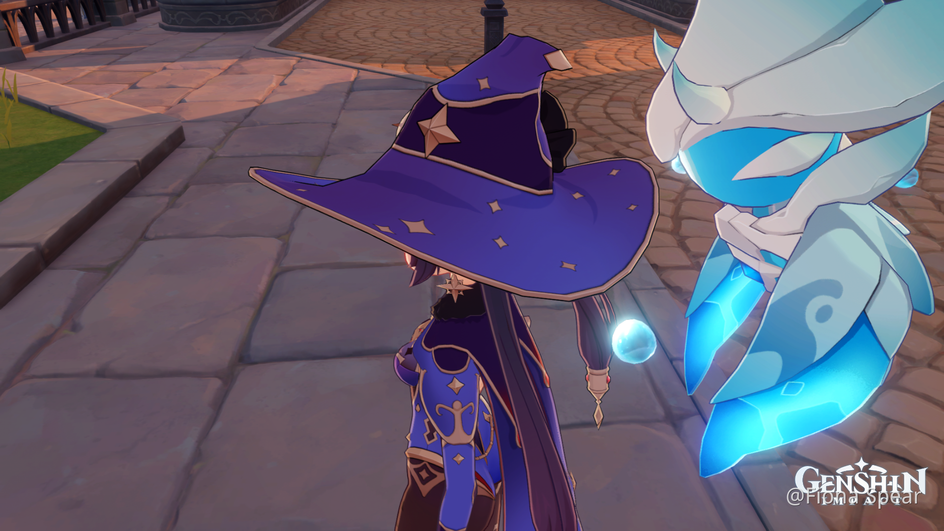 Mona teaching hydromancy Genshin Impact HoYoLAB