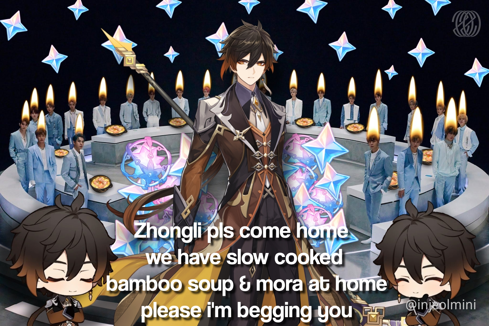 Not your ordinary Zhongli praying circle - Genshin Impact - Official