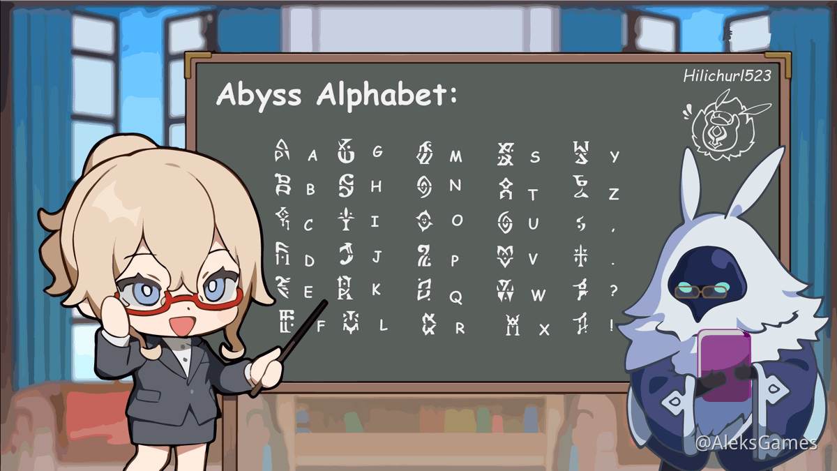 Abyss Alphabet Genshin Impact Hoyolab