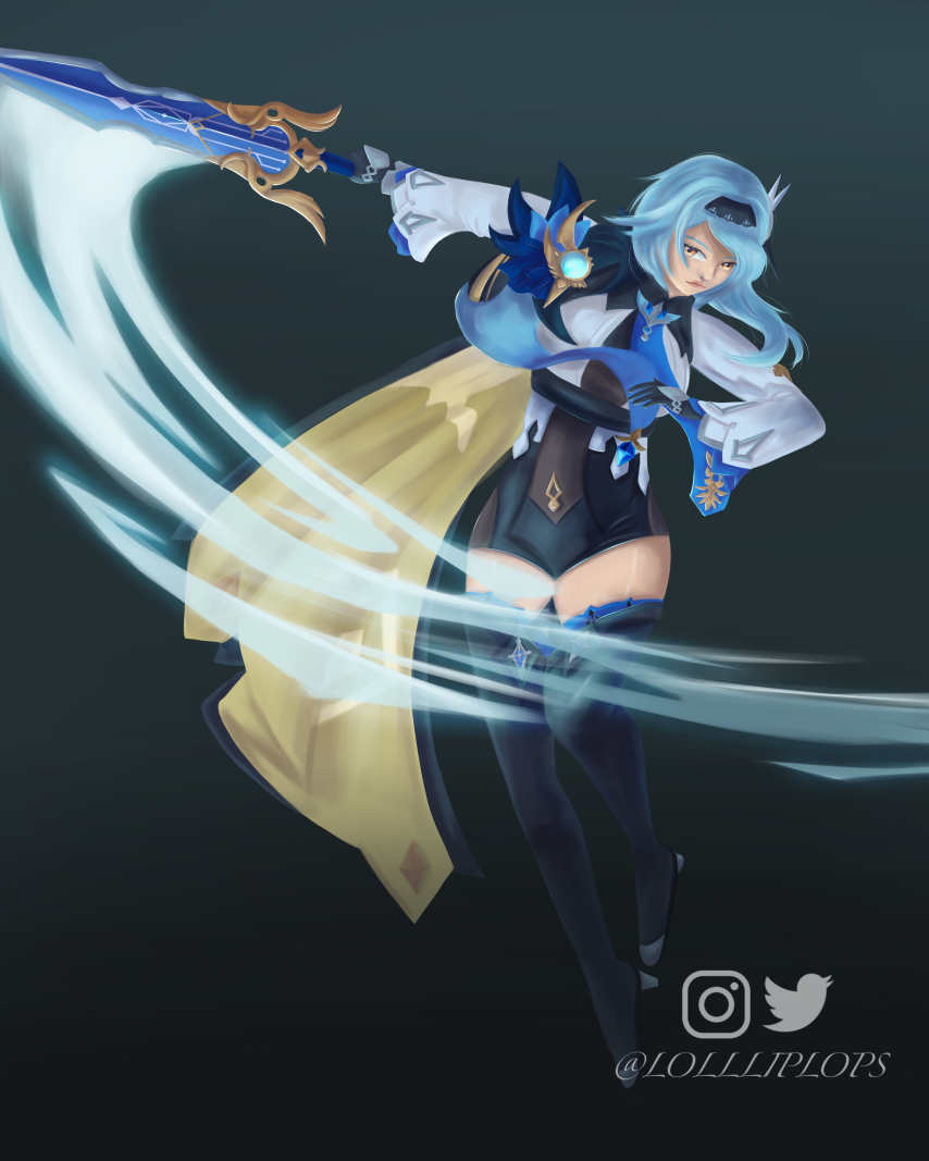 [ART] Eula painting Genshin Impact | HoYoLAB