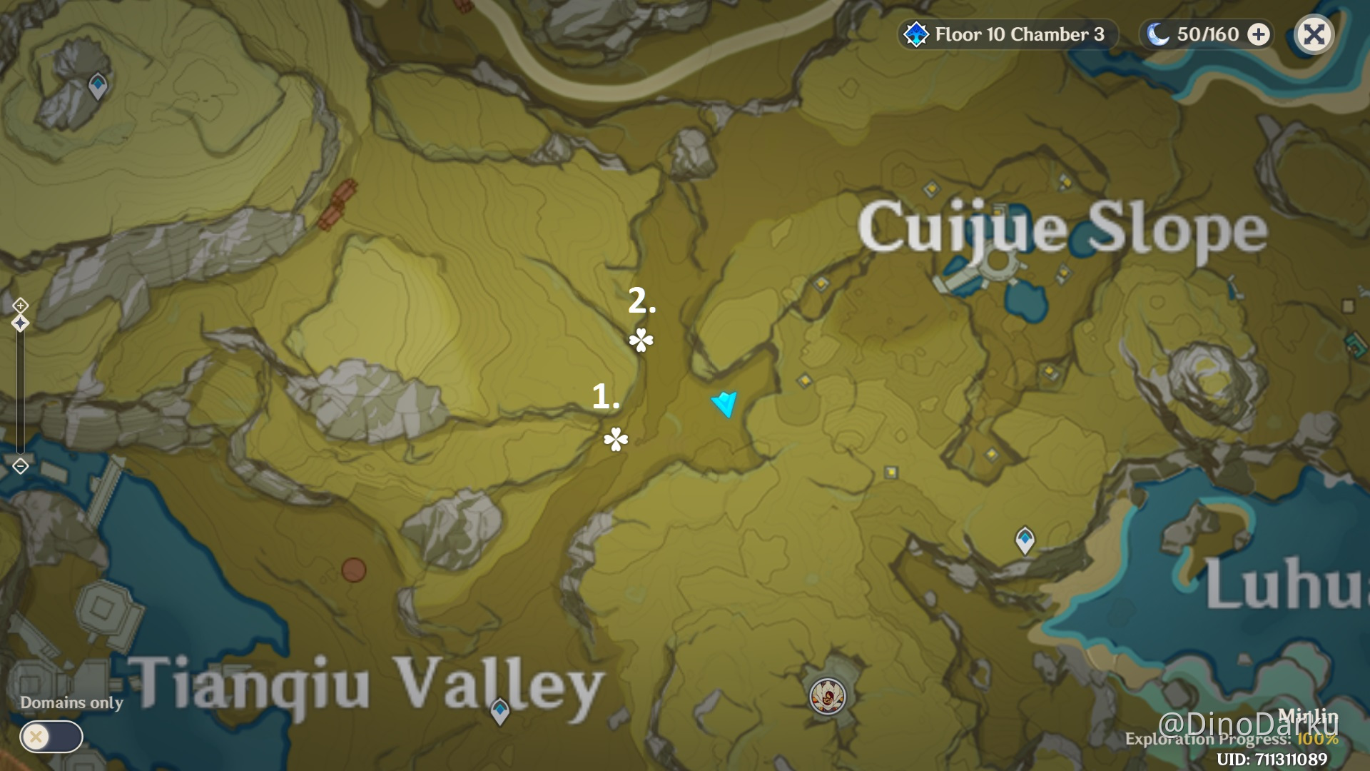 Artifacts, mora, crystals farm and double loot - map and photos ...