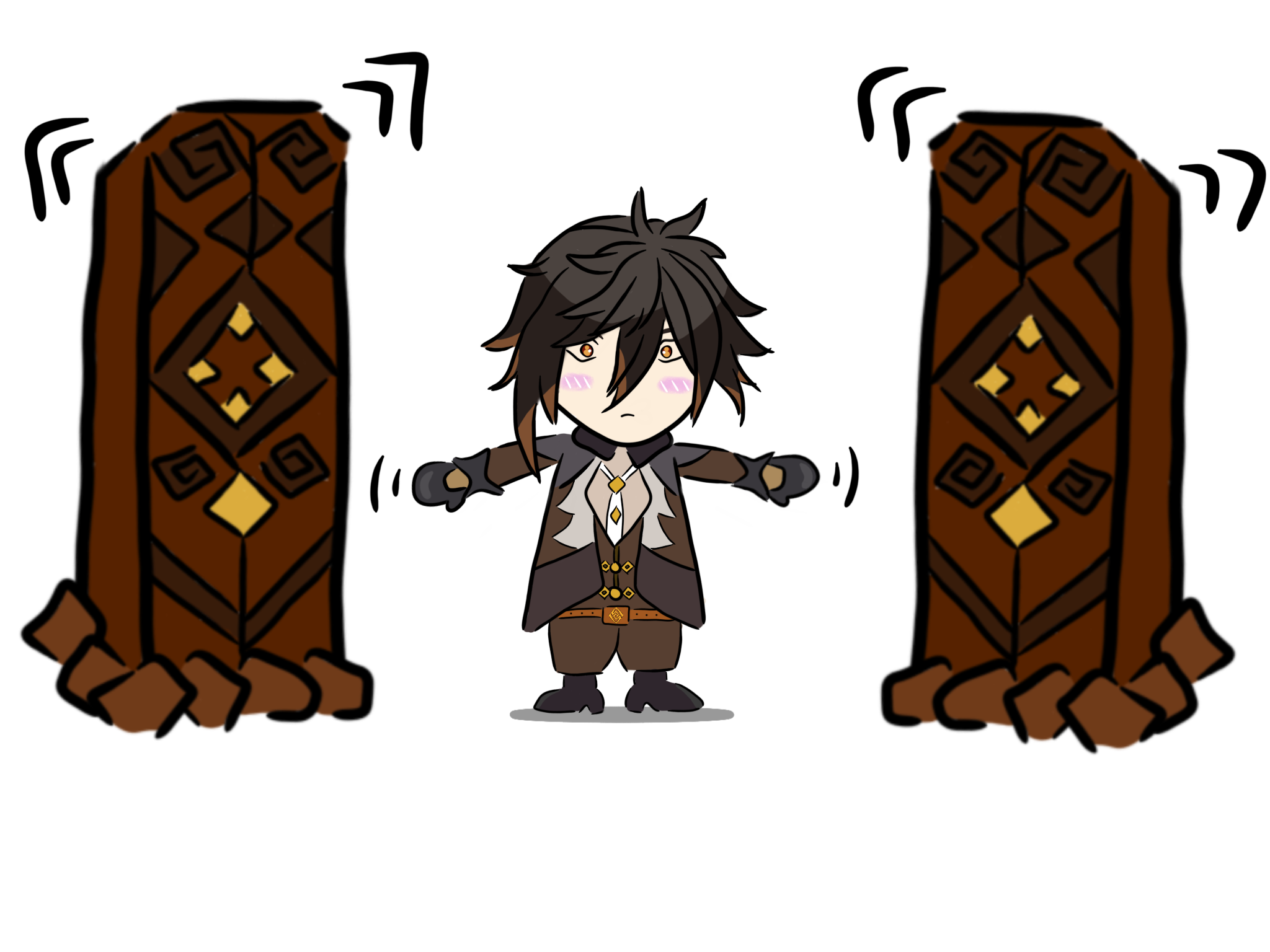 Zhongli & his pillars Genshin Impact HoYoLAB